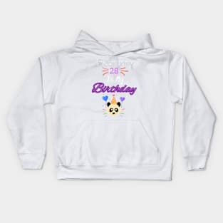 February 28 st is my birthday Kids Hoodie